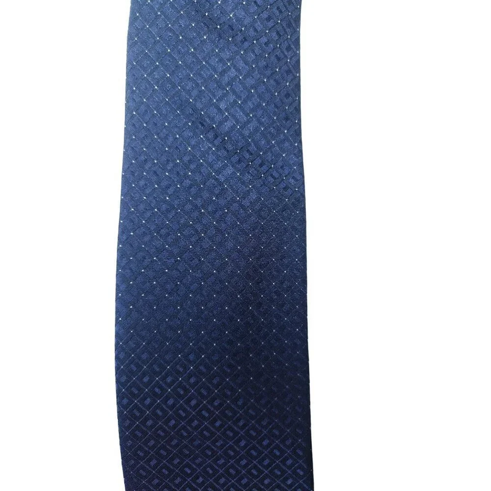 MICHAEL KORS, ties for dress suits, polyester and viscose, blue, for men.